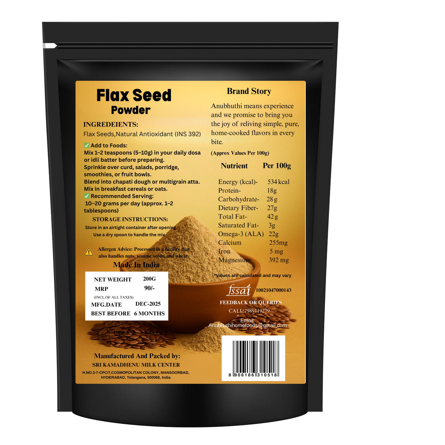 Flax Seed Powder 200g