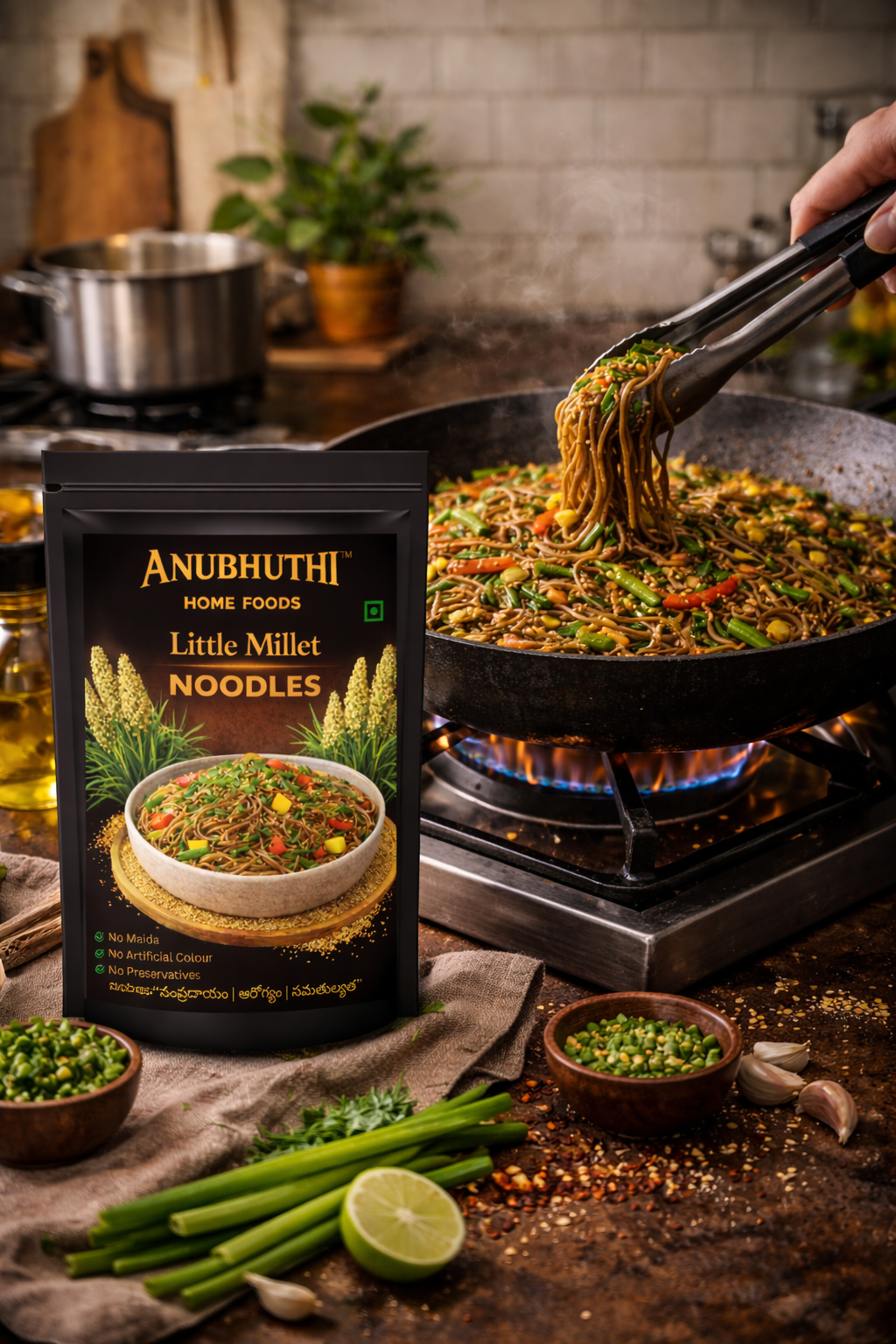 Little Millet Hakka Noodles 200g - Anubhuthihomefoods