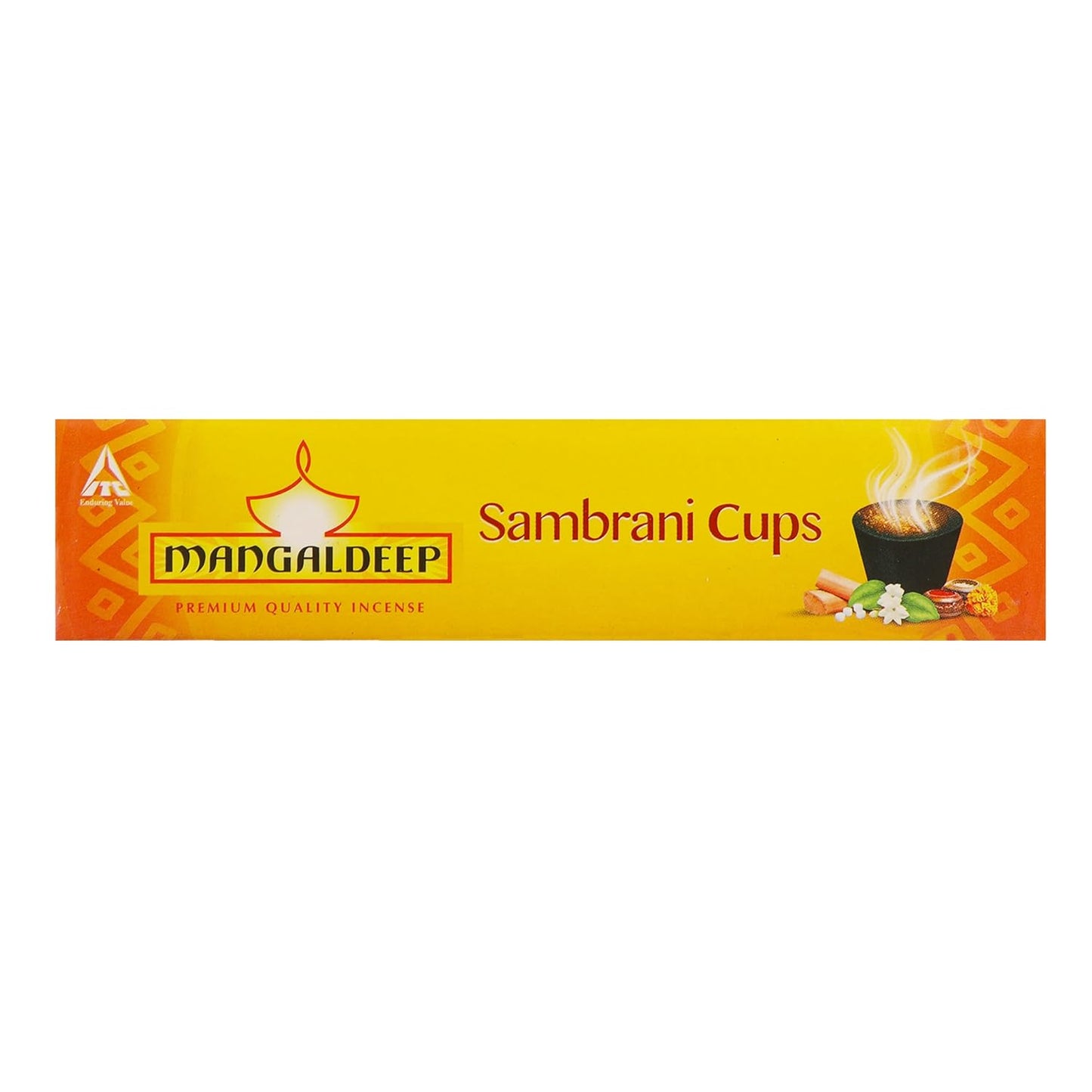 Mangaldeep Pure & Natural Rich Aroma Sambrani Cups – Black | 10 Cups x 2 Packs | Long Lasting Fragrance | Daily Pooja & Meditation