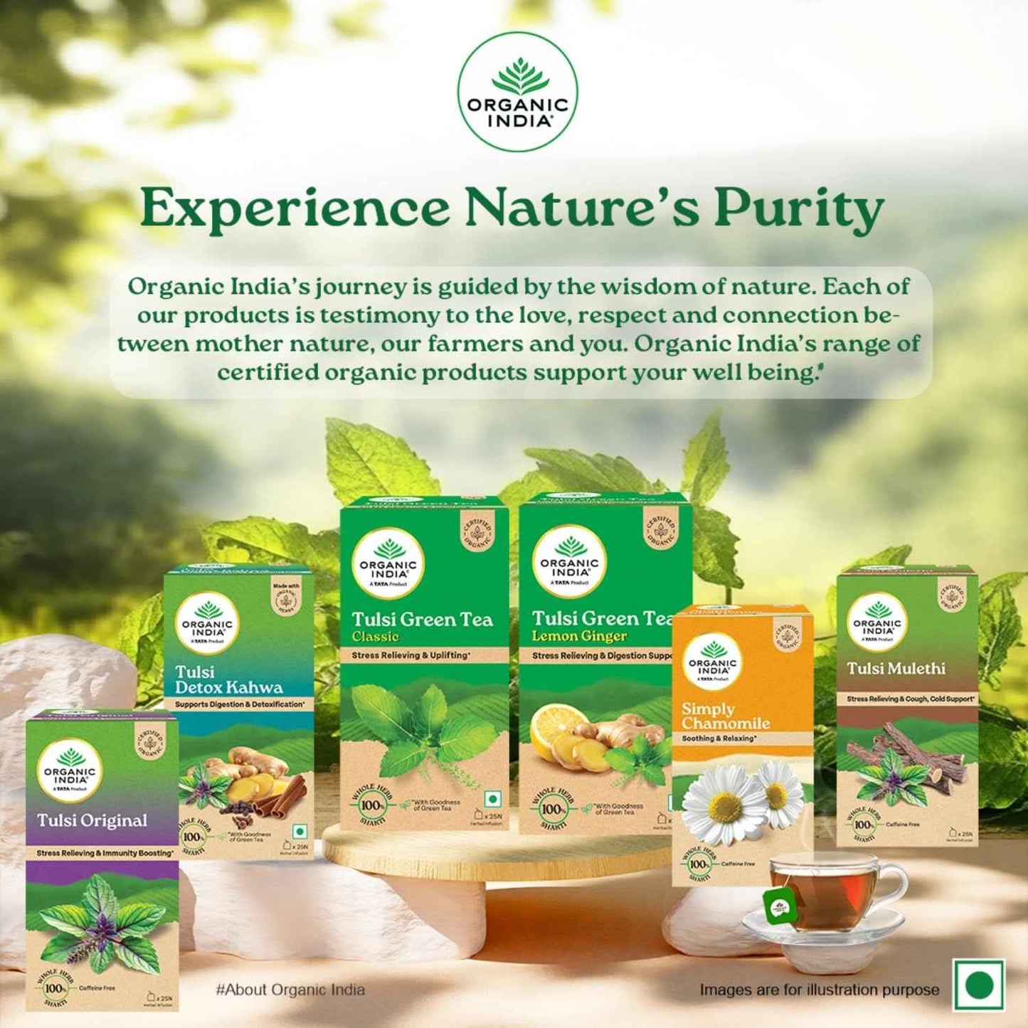 Organic India Simply Chamomile Infusion, 25 Tea Bags,