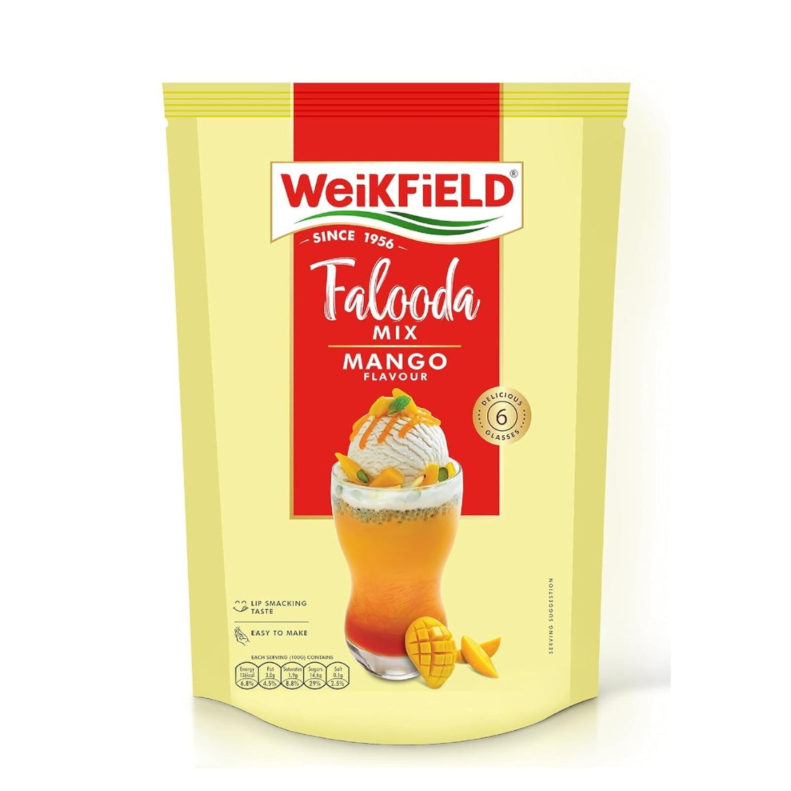 Weikfield Falooda Mix 200 g Pouch | Mango Flavoured