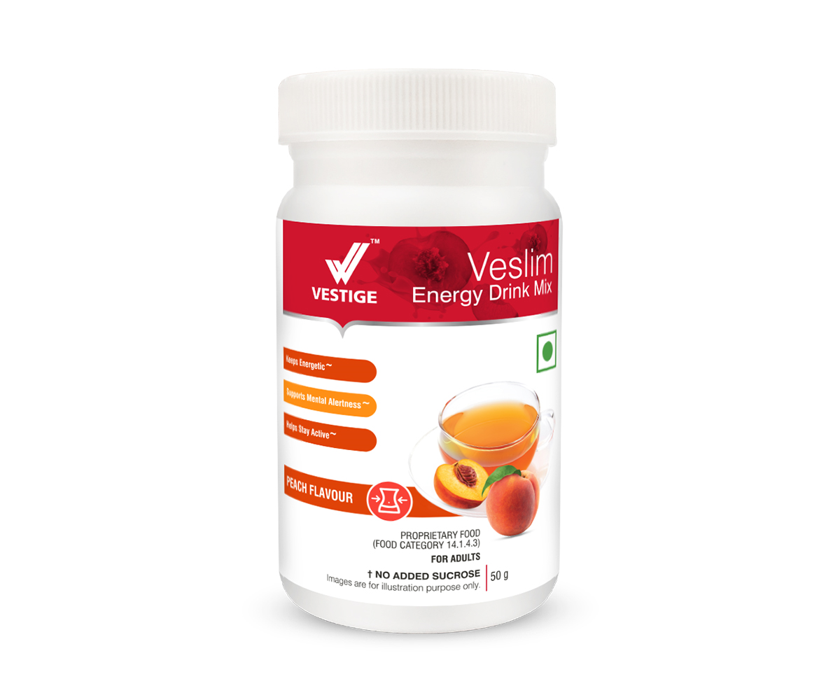 Vestige Veslim Energy Drink Mix (Peach) 50 g