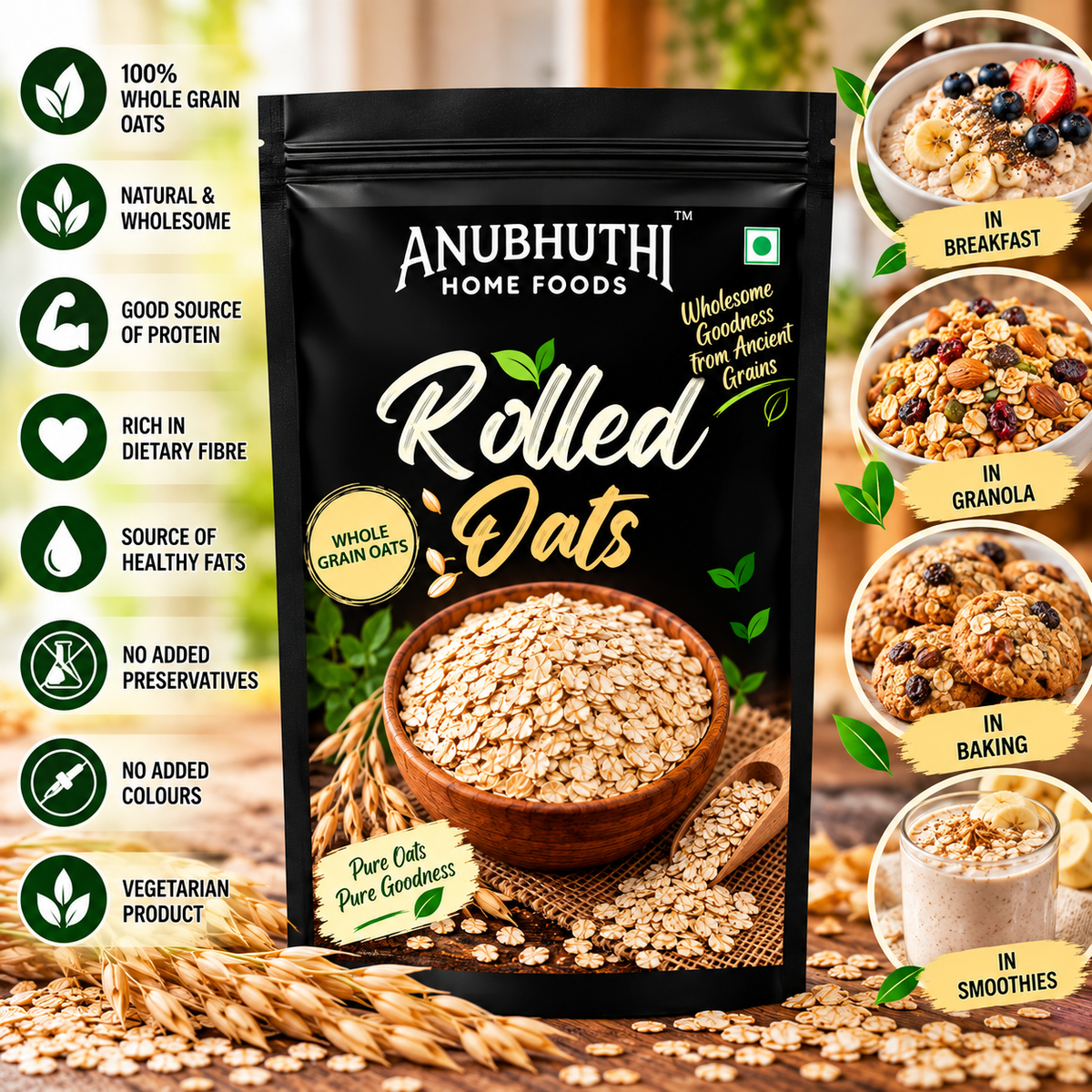 Jumbo Rolled Oats 500g