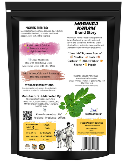 Moringa karam Podi 100g