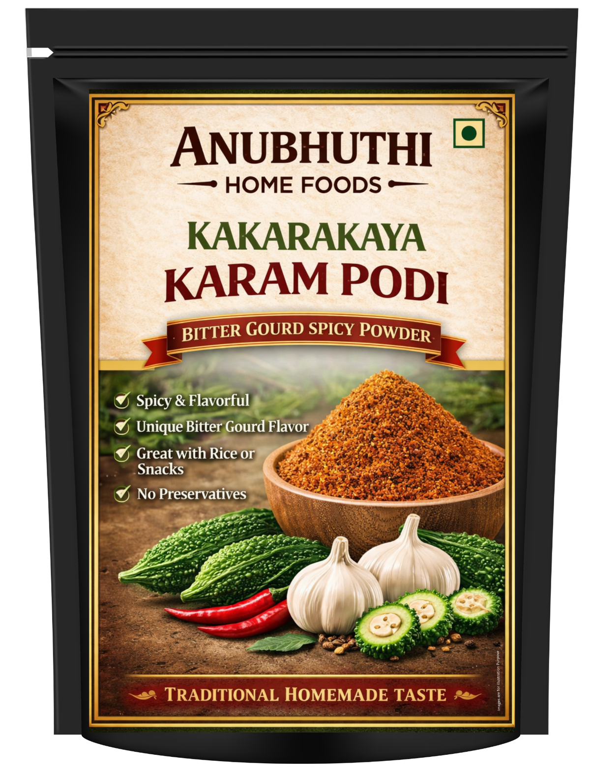 Kakarakaya karam (Bitter Goud) Podi 100g