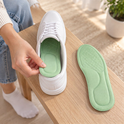 Soft Foam Shoe Insoles With Textured Surface For Daily Wear (1 Pair Size 41-42)