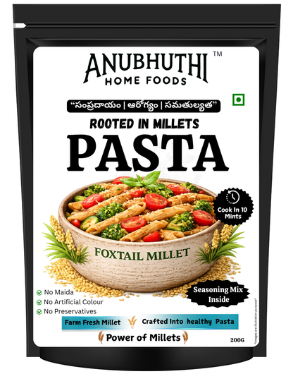 Foxtail Millet Pasta 200g - Anubhuthihomefoods