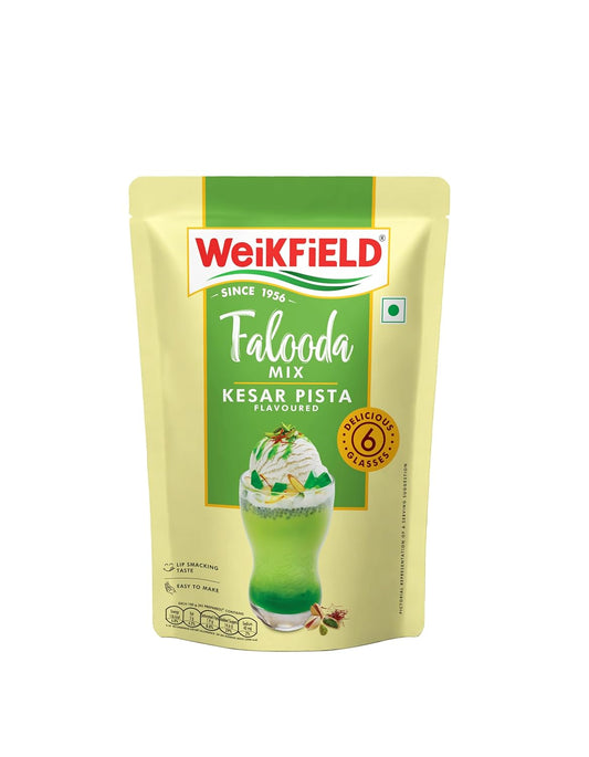 Weikfield Falooda Mix 200 g Pouch | Kesar Pista Flavoured |