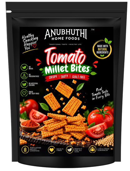 Millet Tomato Bites | Crispy & Tasty Millet Snack  50g