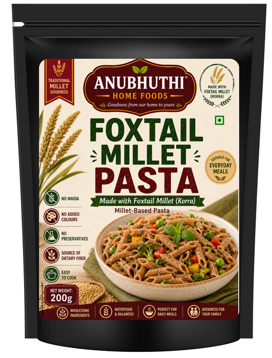 Foxtail Millet Pasta-No Maida-No Preservatives-No Artificial colours  200g