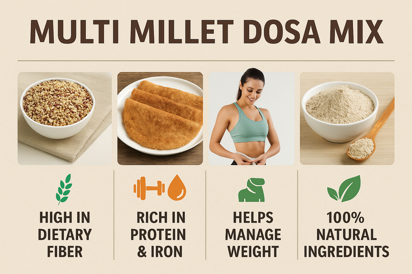 Multi  Millet Dosa Mix 250g