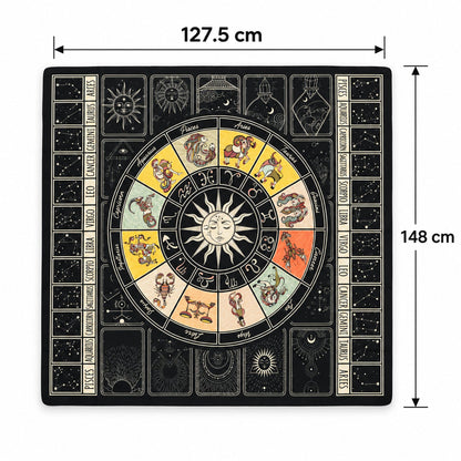 Mandala Wall Hanging Tapestry For Bedroom And Living Room Interior (148x127cm)