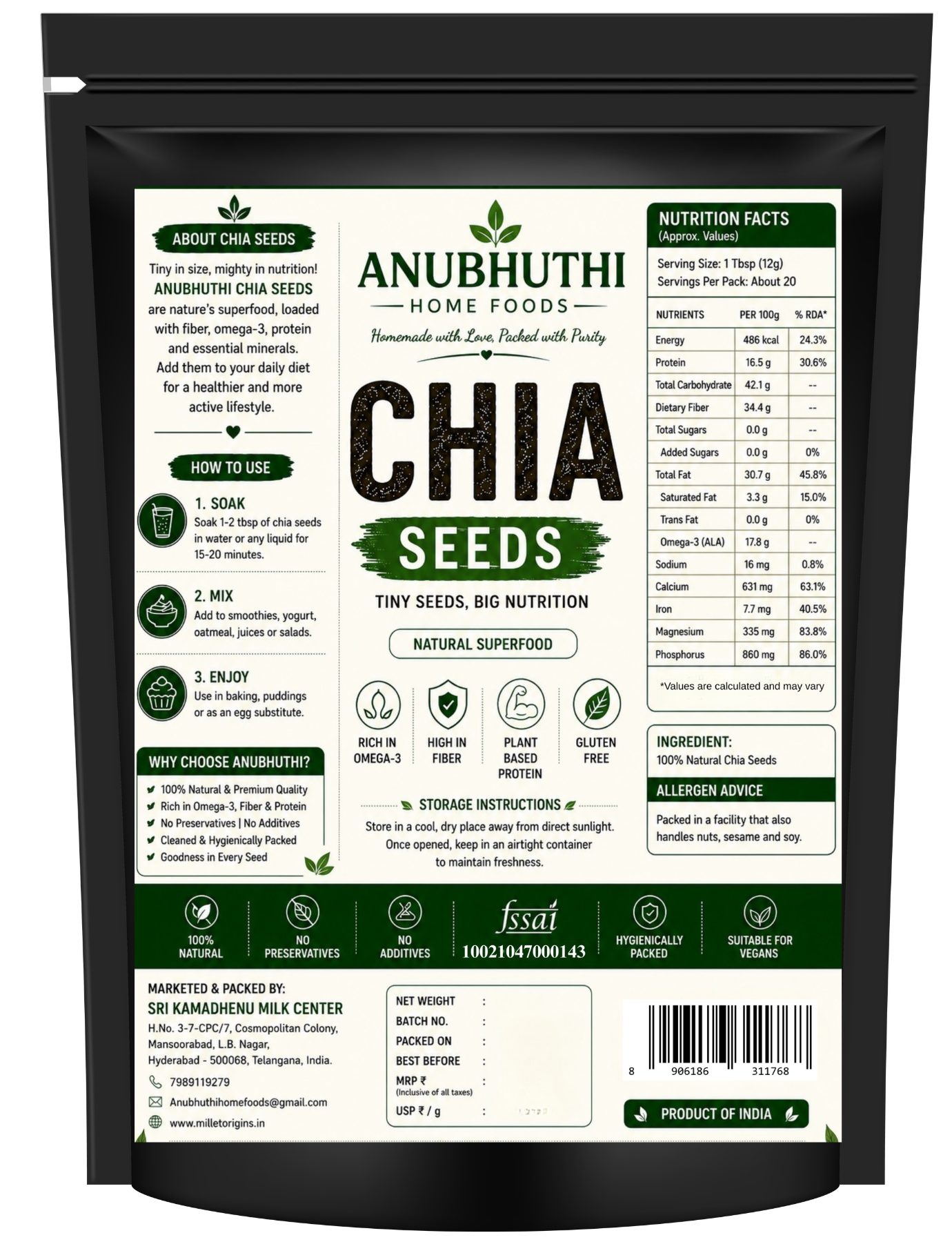 Chia Seeds 150g
