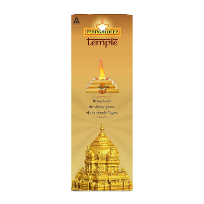 Mangaldeep Temple Gold Tradition - Yagna Inspired Fragrance - Premium Incense Sticks (40 Sticks)
