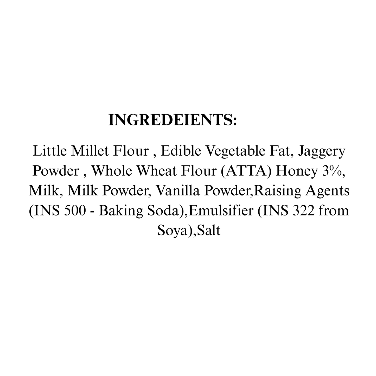 Little  Millet Cookies 160g