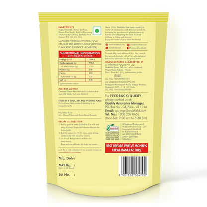 Weikfield Falooda Mix 200 g Pouch | Kesar Pista Flavoured |