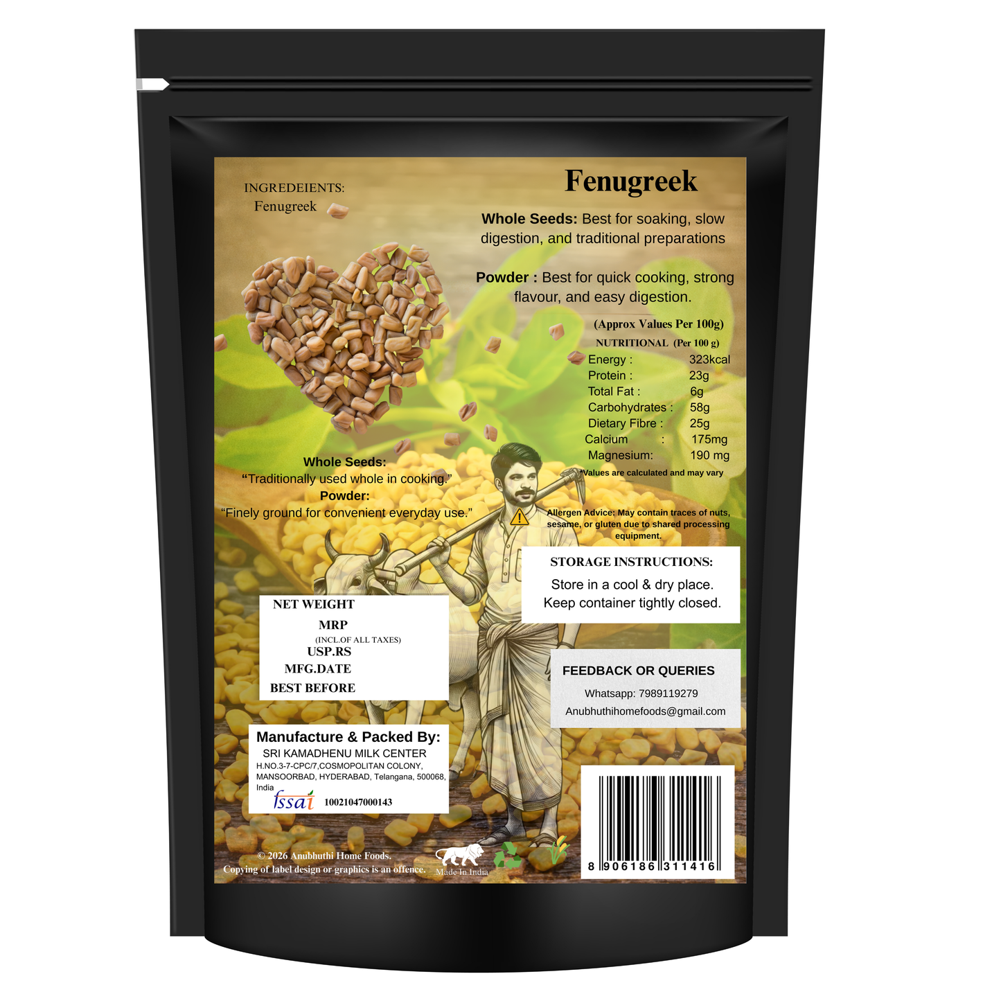 Fenugreek Powder 200g