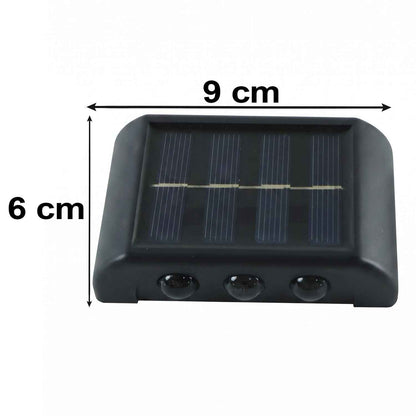 Solar Powered Sensor Led Wall Light For Garden Fence And Outdoor Use (1 Piece)