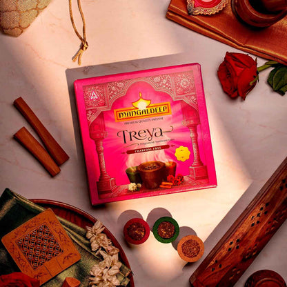 Mangaldeep Treya Power of 3in1 Sambrani Cups - 9 Cups
