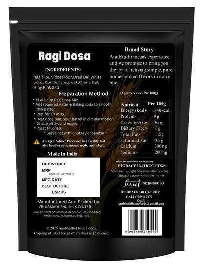 Ragi  Millet Dosa Mix 250g