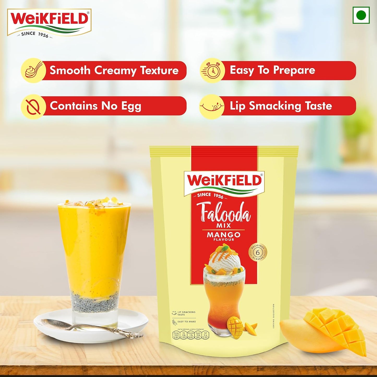 Weikfield Falooda Mix 200 g Pouch | Mango Flavoured