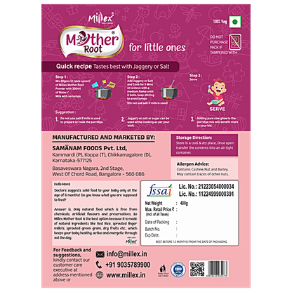 Millex Mother Root Baby Food - 6 To 30 Months, 400 g