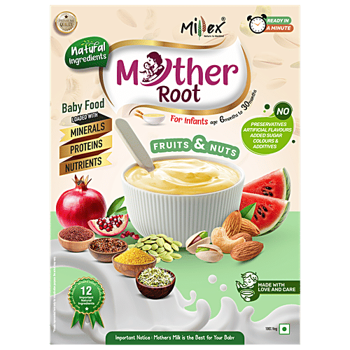 Millex Mother Root Fruits & Nuts Baby Food - 6 To 30 Months, 400 g
