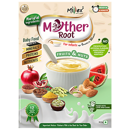 Millex Mother Root Fruits & Nuts Baby Food - 6 To 30 Months, 400 g