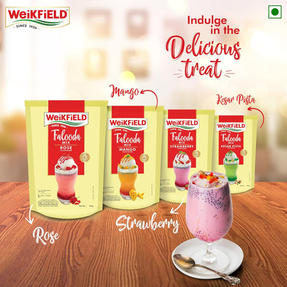 Weikfield Falooda Mix 200 g Pouch | Rose Flavoured
