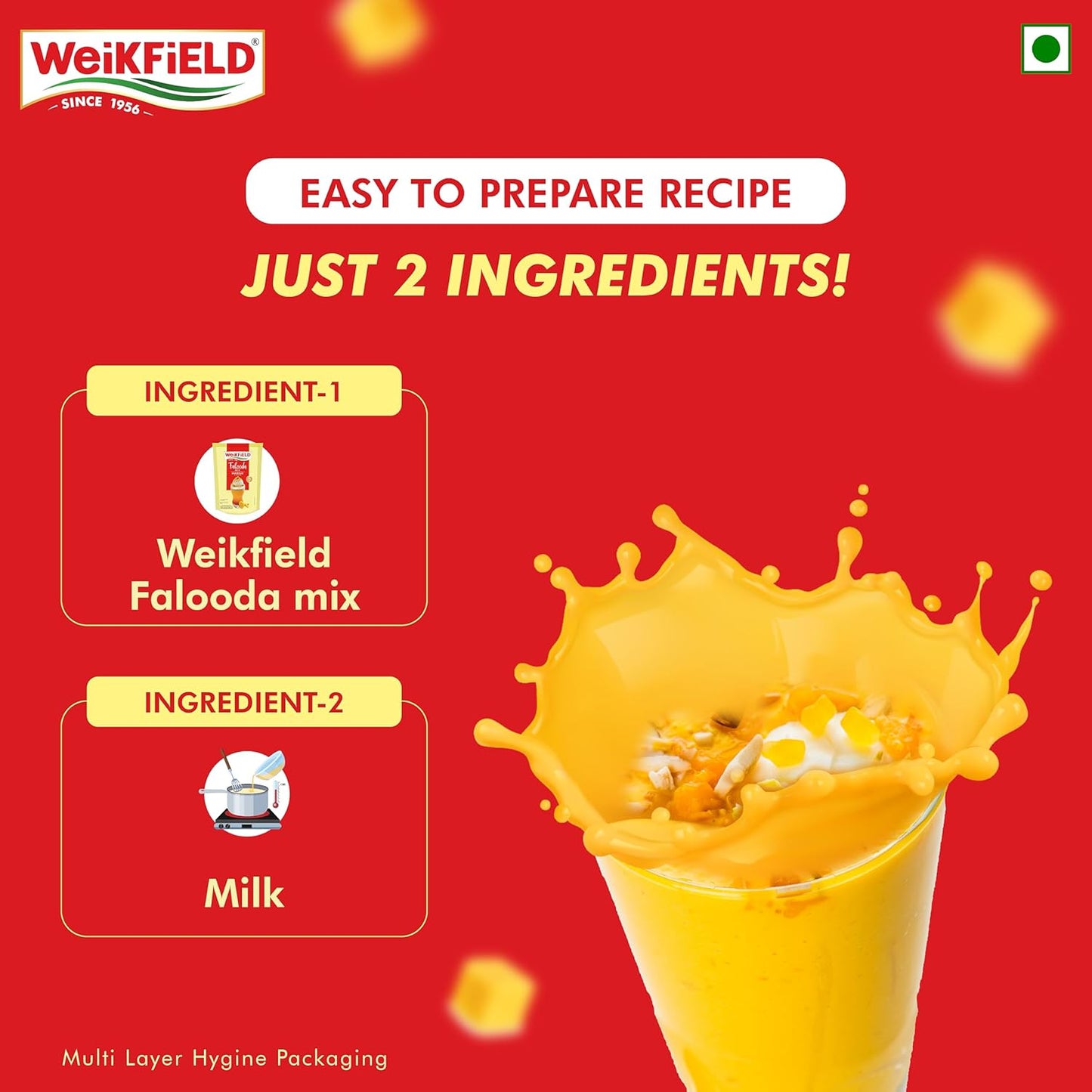 Weikfield Falooda Mix 200 g Pouch | Mango Flavoured