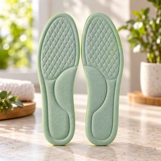 Soft Foam Shoe Insoles With Textured Surface For Daily Wear (1 Pair Size 45-46)