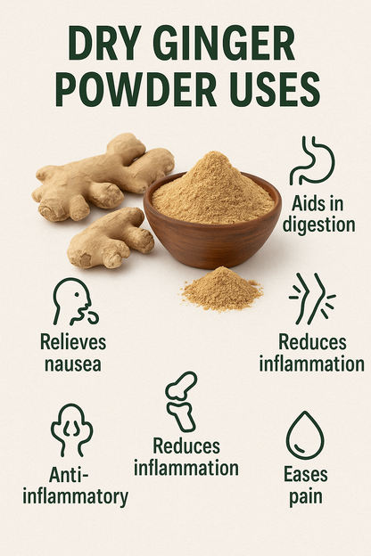 Dry Ginger powder 200g ( No added colours, No preservatives, and  No artificial flavours )