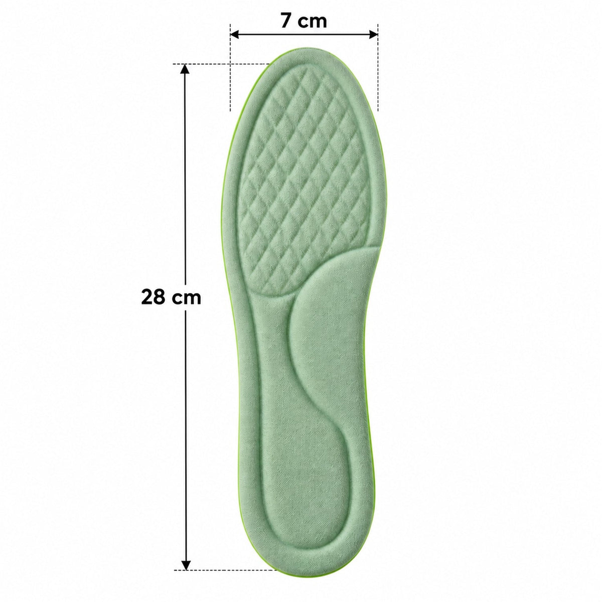 Soft Foam Shoe Insoles With Textured Surface For Daily Wear (1 Pair Size 45-46)