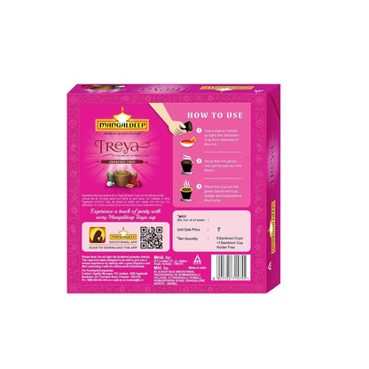 Mangaldeep Treya Power of 3in1 Sambrani Cups - 9 Cups