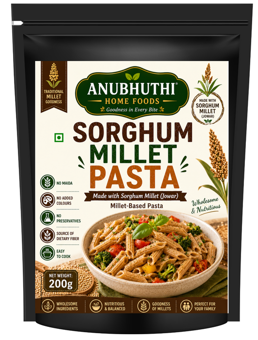 Sorghum  Millet Pasta-No Maida-No Preservatives-No Artificial colours  200g