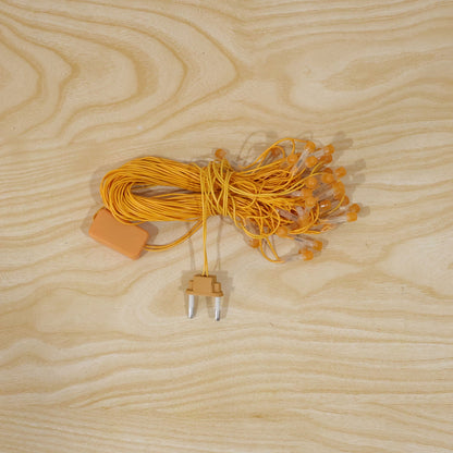 Orange Led Curtain String Lights For Festival And Party Decor (10 Mtr)