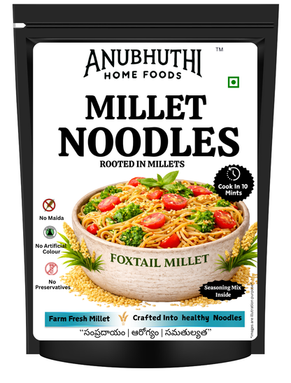 Foxtail  Millet Hakka Noodles 200g - Anubhuthihomefoods