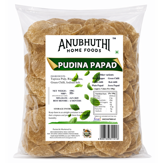 Sabudana Pudina  Papapd  150g