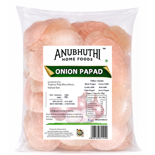 Sabudana Onion Papapd  150g