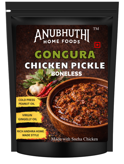 Gongura Chicken Pickle (Bone less) 250g