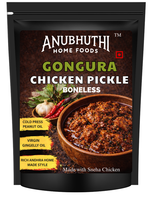 Gongura Chicken Pickle (Bone less) 250g