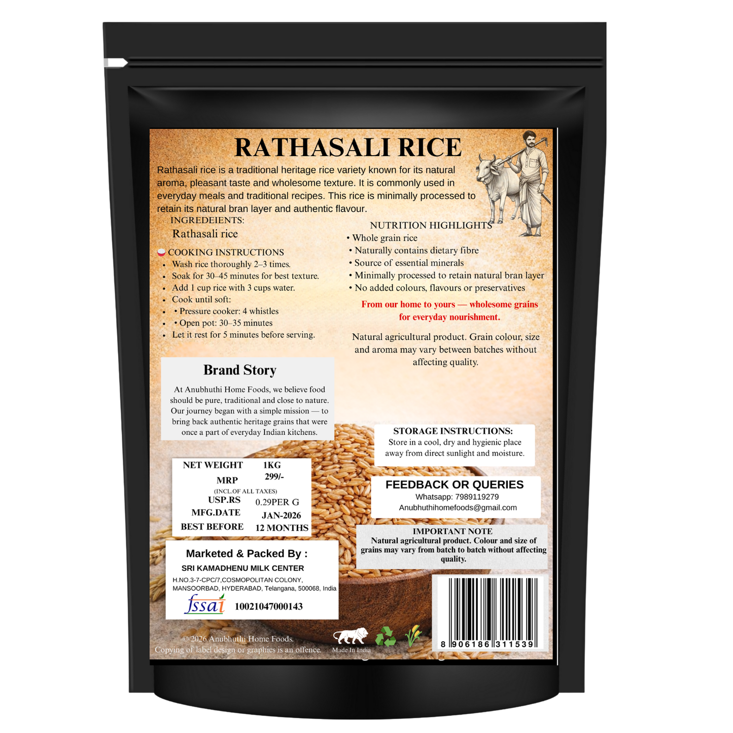 Rathasali Rice 1kg