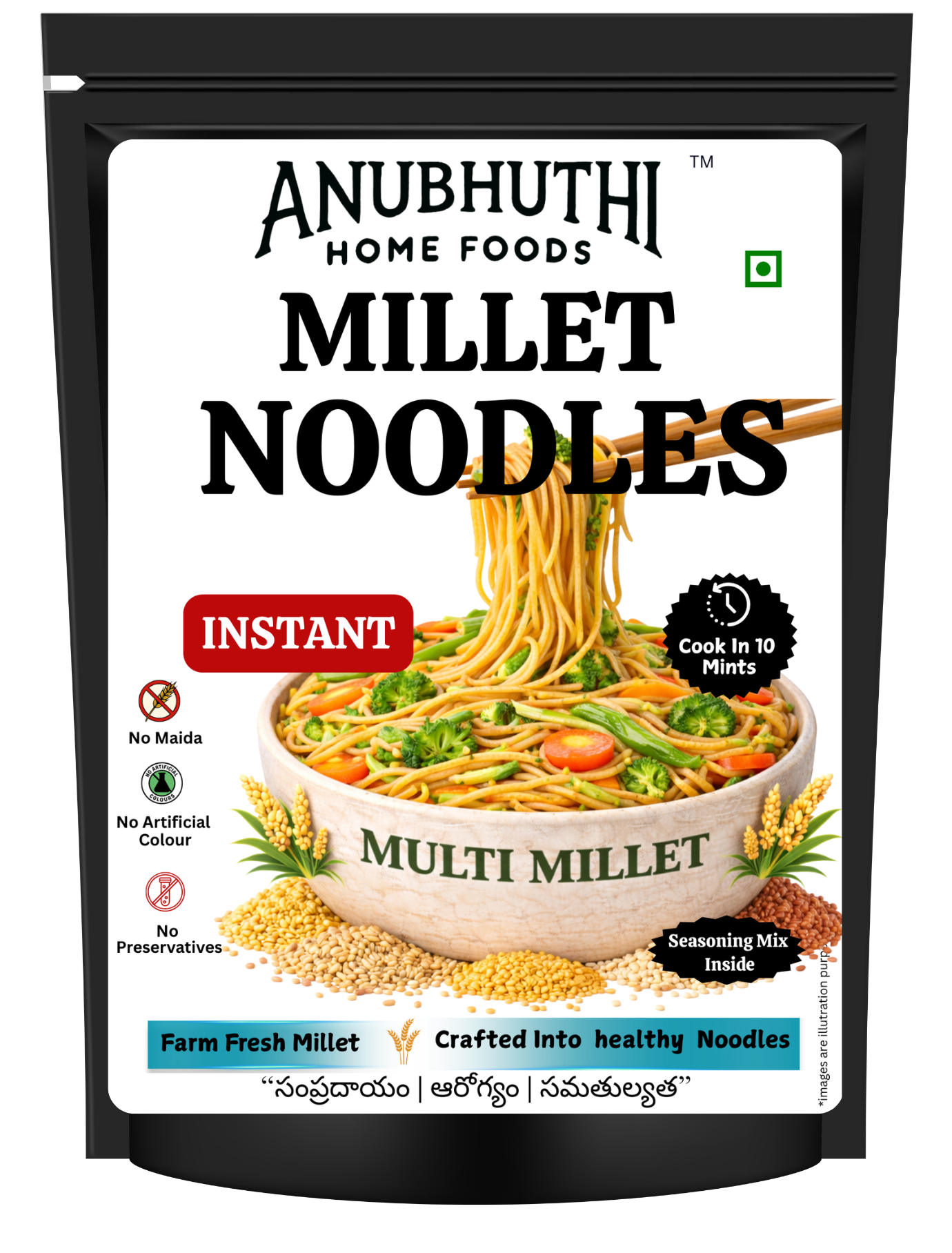Instant Multi Millet Noodles 200g