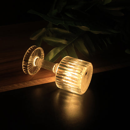 Set Of 24 Led Crystal-effect Table Lamps
