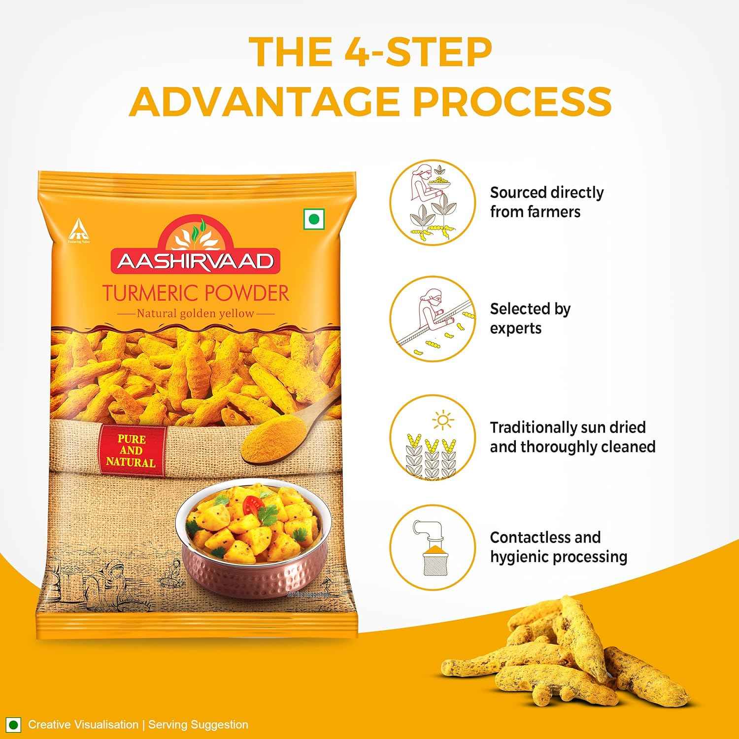 Aashirvaad Turmeric Powder, 200g,