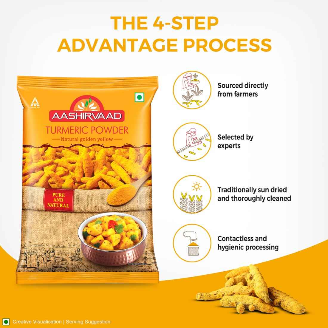 Aashirvaad Turmeric Powder, 500g,