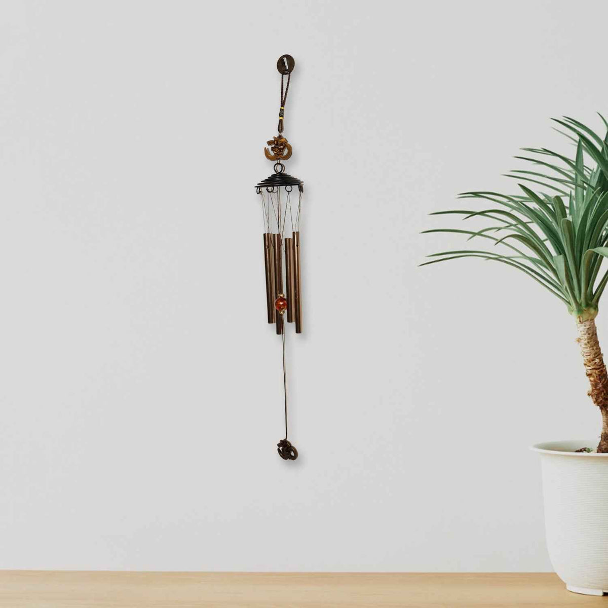 Metal Wind Chime With Om Symbol (1 Pc)