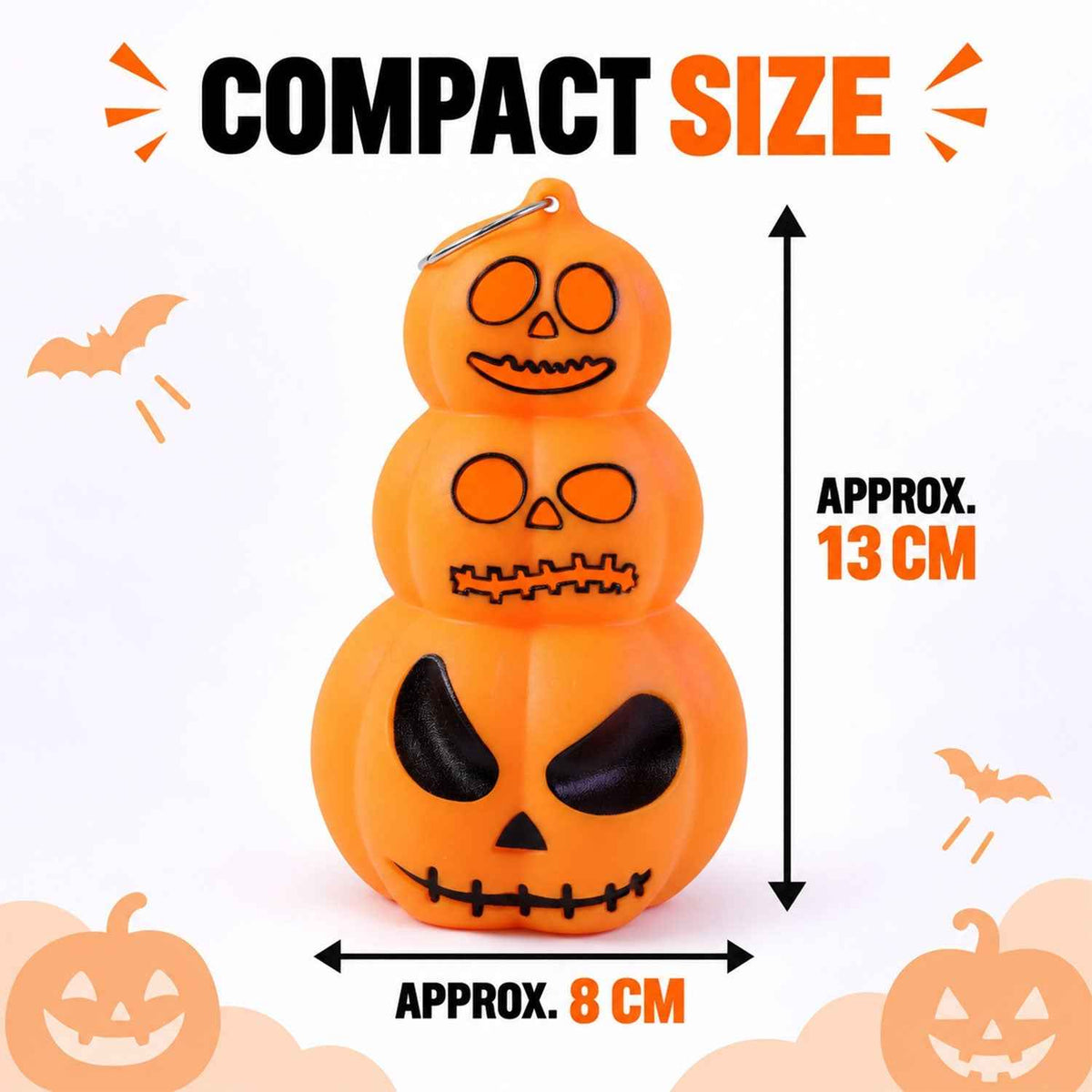 Halloween 3 Layer Pumpkin Led Hanging Lights For Party Home Decor (4 Pc Set)
