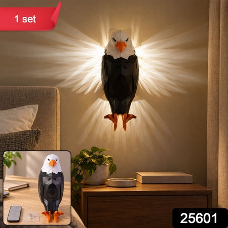 Eagle Shaped Led Ambient Wall Light With Remote And Magnetic Holder (1 Pc Set)