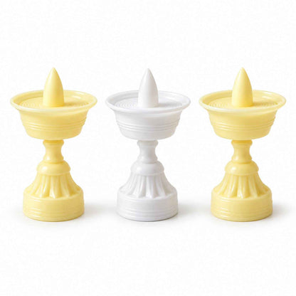 Flameless Led Decorative Diyas For Diwali Puja And Home Lighting (3 Pc Set)